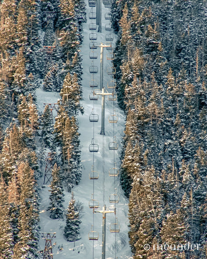 Morning Glow on Town Lift