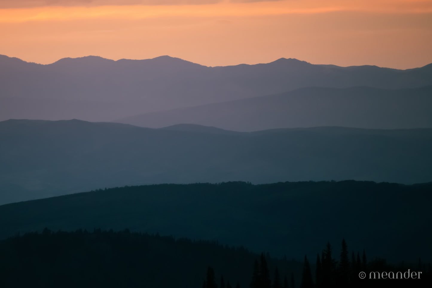 Wasatch Mountain Sunset